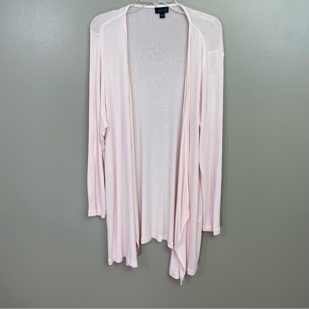 J. Jill Wearever Collection women’s size Medium Open Front Cardigan pink